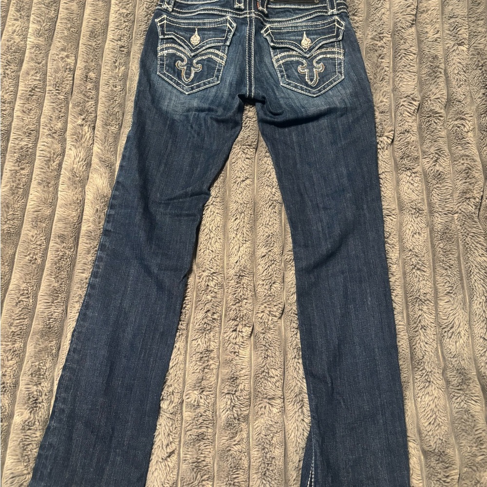 Rock Revival Dark Blue Straight Leg Jeans